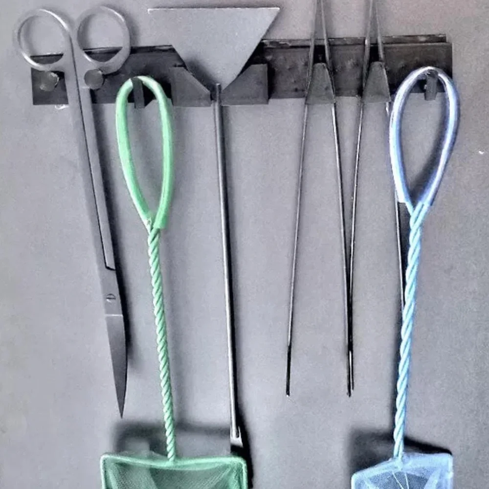 Wall mount Aquarium Maintenance Tool Set Holder